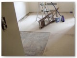 Installing tile flooring