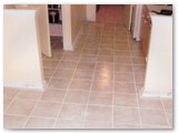 Finished tile floor