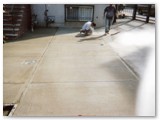 Working on sidewalk